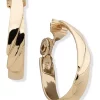 Coupon 💯 Anne Klein Gold Tone Tiered Hoop Clip Earrings ⌛