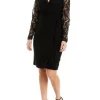 Flash Sale 👏 Anne Klein 👩 Women's Long Lace Sleeve Wrap 👗 Dress 😀