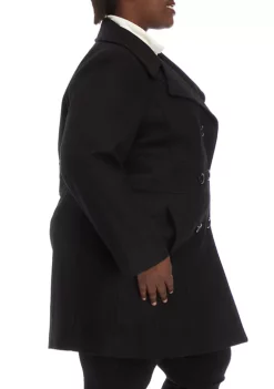 Buy ✨ Anne Klein Plus Size Melton Peacoat ❤️ -Deals Anne Klein Store Belk 81
