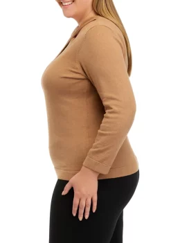Buy ⌛ Anne Klein Plus Size Long Sleeve Crossover Top 😀 -Deals Anne Klein Store Belk 837