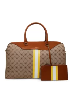 Brand new 🎁 Anne Klein AK Ring Logo Print/Pebble Weekender 🔥 -Deals Anne Klein Store Belk 891