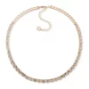 Outlet 😉 Anne Klein Gold Tone Crystal 16+3" Scallop Stone Collar Necklace ✨