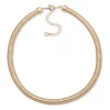 Outlet 🧨 Anne Klein Gold Tone 16" Omega Chain Collar Necklace 👏