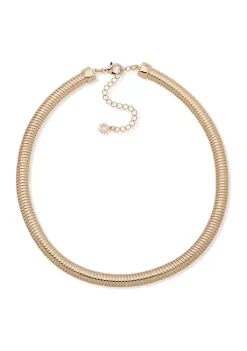 Outlet 🧨 Anne Klein Gold Tone 16" Omega Chain Collar Necklace 👏