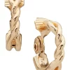 Wholesale ❤️ Anne Klein Gold Tone Twisted Hoop Clip Earrings 👍