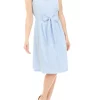 Cheap 😉 AK Anne Klein 👩 Women's Sleeveless Seersucker Belted 👗 Dress ✨